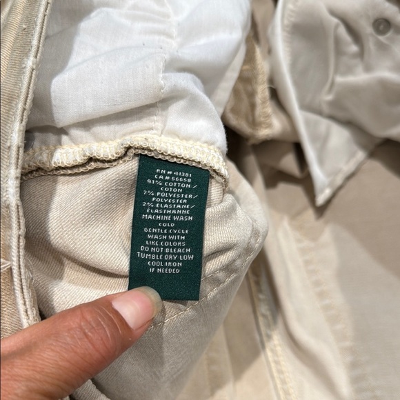 Lauren Ralph Lauren Size 14 Tan Skinny Ankle Jeans High Rise - Picture 9 of 9